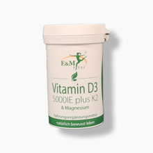 Carica l'immagine nel visualizzatore di Gallery, Vitamina D3 5000 UI + K + Magnesio - Capsule
