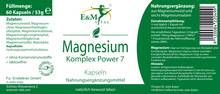 Laden Sie das Bild in den Galerie-Viewer, Magnesium Power 7 - Kapseln
