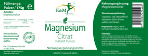 Magnesiumcitrat Pulver
