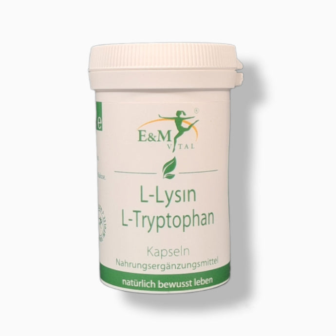 L-lysine and L-tryptophan capsules