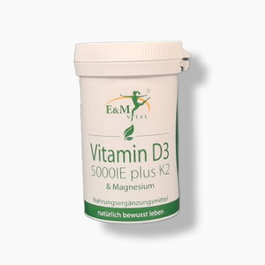 Vitamin D3 5000 IE + K + Magnesium - Kapseln